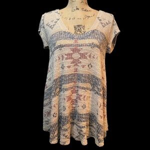 Blu Pepper sz M bohemian tunic